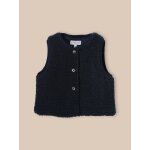 Veste sans manches en sherpa b�b� marine