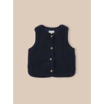 Veste sans manches en sherpa garon marine