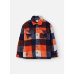 Veste en sherpa  carreaux pour garon multicolore
