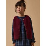 Veste en sherpa - collection junior bordeaux