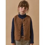 Veste en sherpa - collection junior cognac