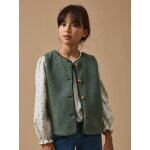 Veste en sherpa - collection junior vert