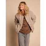 Veste sherpa double lopard femme collection capsule mre - fille envie de fraise taupe