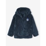 Veste sherpa nuit garon bleu nuit