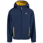 Veste softshell polyester faster bleu marine / jaune