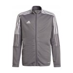 Veste de sport enfant - tiro 21 gris / argenté Veste de sport enfant - tiro 21 gris / argenté
