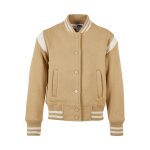 Veste de survtement beige / sable blanc