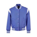 Veste de survtement bleu barbeau / blanc