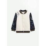 Veste teddy en molleton belle de nuit bleu
