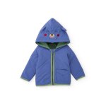 Veste en tissu plat pour b�b� avec matelassage bleu