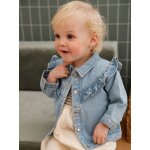 Veste volant�e en denim b�b� denim bleached