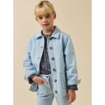 Veste worker en denim denim bleach