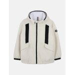 Veste zipp  capuche blanc cass