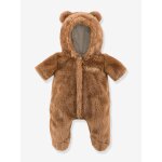 V�tements poupon pilote ours brun marron