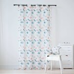 Voilage enfant dinosaure blanc