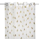 Voilage enfant licorne  oeillets blanc