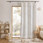 Voilage polylin � pattes tress�es blanc