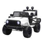 Voiture 4x4 �lectrique enfant 2 x 35 w 5 km / h max. t�l�commande effets lumineux sonore blanc
