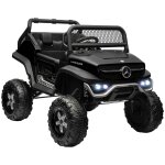 Voiture lectrique 4x4 enfant 12 v mercedes - benz unimog tlcommande effets lumineux sonores noir