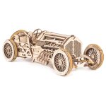 Voiture grand prix u - 9 maquette m�canique en bois � construire avec moteur v8 brown