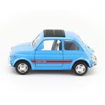 Voiture miniature fiat 500 bleu