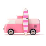 Vw beach bus sunset jaune rose