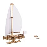 Yacht beaut de l ocan maquette dcorative en bois  assembler brown