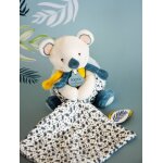 Yoca le koala - pantin avec doudou 15cm - doudou et compagnie bleu