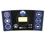 Autocollant botier commande - spa octopus