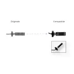 Cellule paramount 20 amp culot noir 4 plaques de 200 x 60 mm autonettoyante compatible