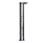 Douche hybride dada droite 40l anthracite / alu