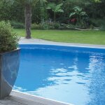 Liner uni overlap pour piscine hors - sol 5. 50m x 3. 70m - h 1. 22m
