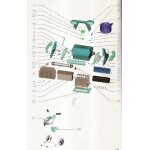 Paire de brosses mousses avec attaches pour robot zodiac indigo