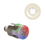 Projecteur led couleur mini - brio x15 avec enjoliveur mini - chroma sable