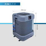 Q - line 5kw 35m3 pompe a chaleur poolex