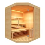 Sauna vapeur sense angulaire 3 places avec po�le 4. 5kw