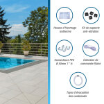 Silverline 15kw 75m3 poolex pompe a chaleur piscine Silverline 15kw 75m3 poolex pompe a chaleur piscine