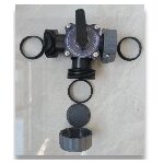 Vanne d?arrt 3 voies 50mm