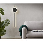 Applique murale indici 108x30x14 cm noire led 28w