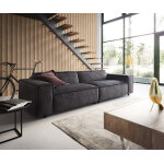Grand canapé tenso 285 x 105 velours anthracite Grand canapé tenso 285 x 105 velours anthracite