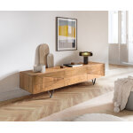 Buffet - bas - design wyatt 175 cm acacia nature 1 abattant