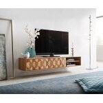 Buffet bas fevo 160 cm acacia nature 2 portes flottant Buffet bas fevo 160 cm acacia nature 2 portes flottant