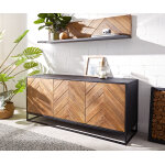 Buffet famke 145 cm mangue teck 3 portes