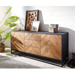 Buffet famke 145 cm manguier teck 2 portes 3 tiroirs
