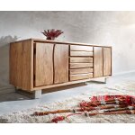 Buffet live - edge 172 cm acacia nature 3 tiroirs 4 portes