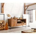Buffet nook 145 cm sheesham naturel 1 porte 2 tiroirs Buffet nook 145 cm sheesham naturel 1 porte 2 tiroirs