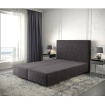 Cadre de sommier dream - well 140x200 microfibre noir