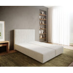 Cadre -  - sommier - tapissier dream - well 140x200 cm boucl crme - blanc