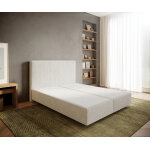 Cadre - à - sommier - tapissier dream - well 160x200 cm bouclé crème - blanc Cadre - à - sommier - tapissier dream - well 160x200 cm bouclé crème - blanc