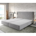 Cadre - � - sommier - tapissier dream - well microfibre gris 200x200 cm